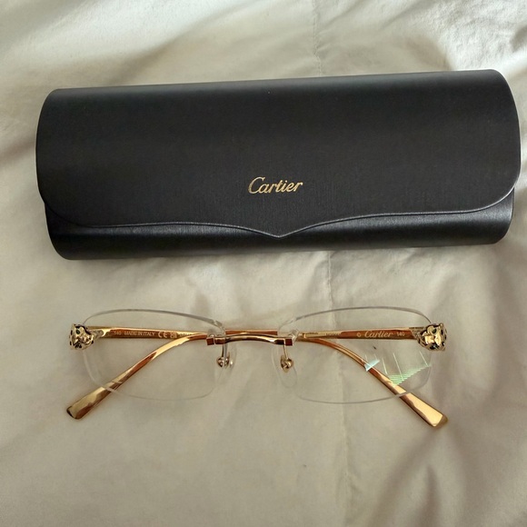 Cartier Panthère Eyeglasses CT0494O Gold
